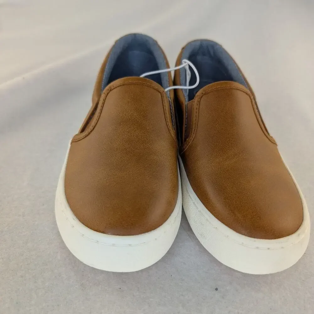 Kids' Rune Slip-On Sneakers - Cat & Jack™ Cognac Size 2 - Picture 3 of 8